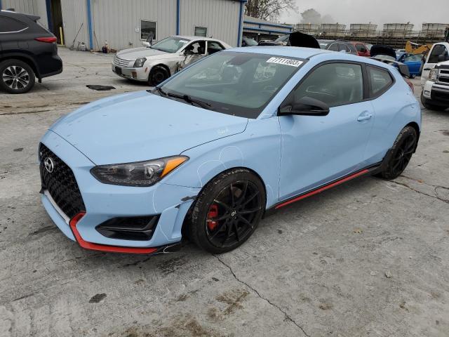 KMHT36AH6NU011771 - 2022 HYUNDAI VELOSTER N BLUE photo 1