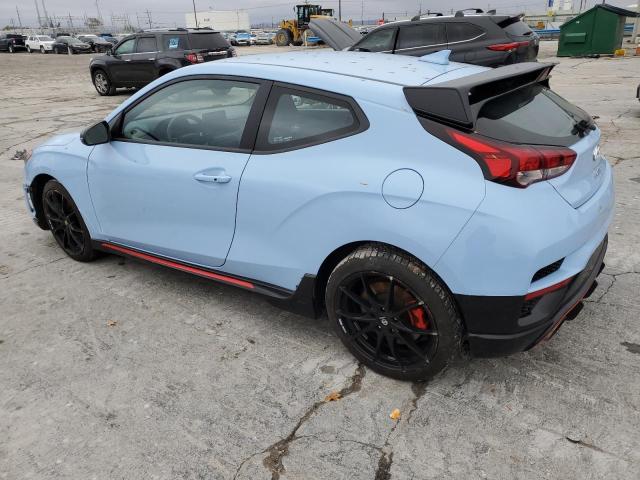 KMHT36AH6NU011771 - 2022 HYUNDAI VELOSTER N BLUE photo 2