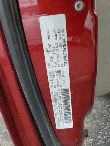 2A4RR8DG9BR703781 - 2011 CHRYSLER TOWN & COU TOURING L RED photo 12