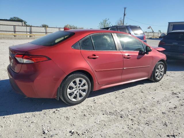 JTDEPRAE6LJ087143 - 2020 TOYOTA COROLLA LE RED photo 3