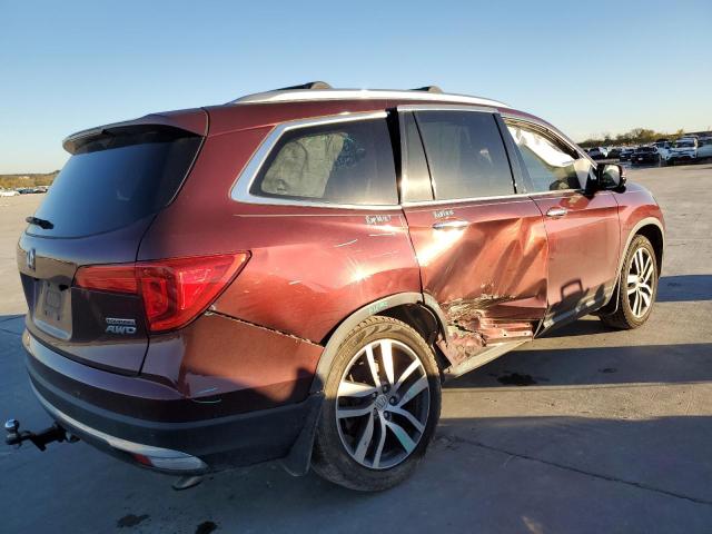 5FNYF6H93JB058159 - 2018 HONDA PILOT TOURING MAROON photo 3