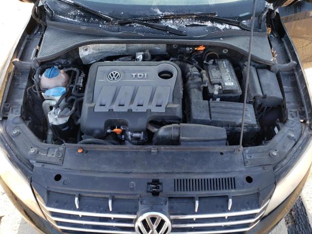 1VWBN7A38DC071282 - 2013 VOLKSWAGEN PASSAT SE BLACK photo 11