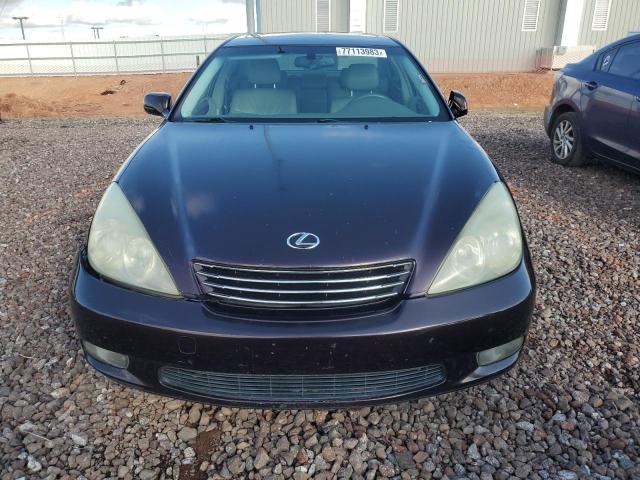 JTHBA30G045051042 - 2004 LEXUS ES 330 BURGUNDY photo 5