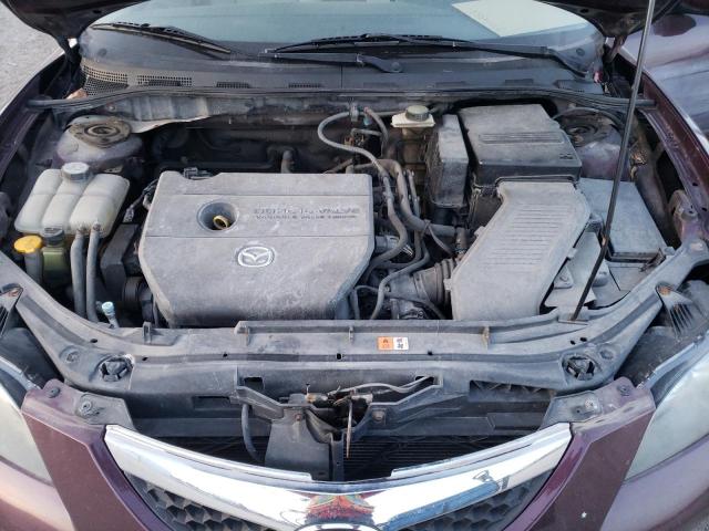 JM1BK32F171619037 - 2007 MAZDA 3 I PURPLE photo 11