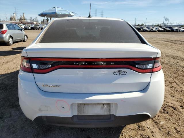 1C3CDFAA8GD530252 - 2016 DODGE DART SE WHITE photo 6