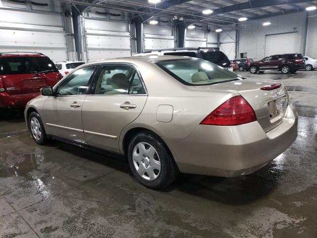 3HGCM56437G707366 - 2007 HONDA ACCORD LX GOLD photo 2