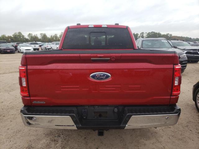 1FTEW1CP0NKD38397 - 2022 FORD F150 SUPERCREW RED photo 6