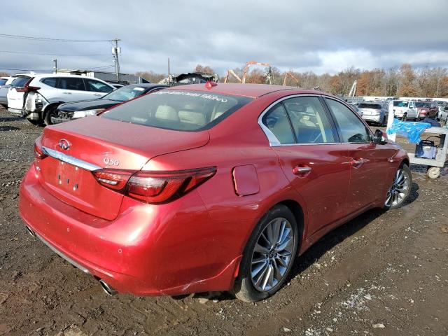 JN1EV7BR7PM541290 - 2023 INFINITI Q50 LUXE RED photo 3