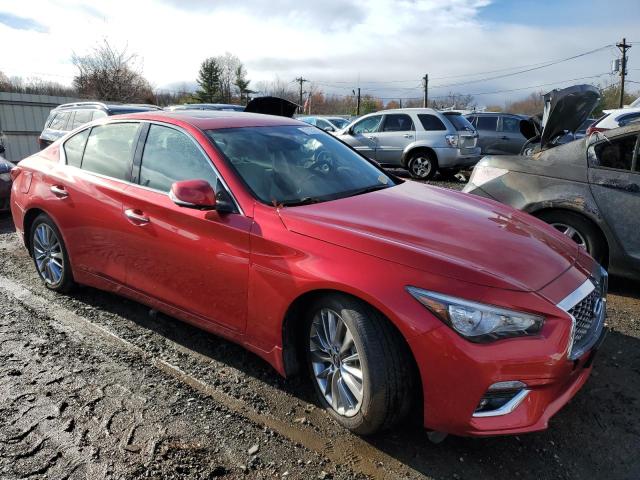 JN1EV7BR7PM541290 - 2023 INFINITI Q50 LUXE RED photo 4