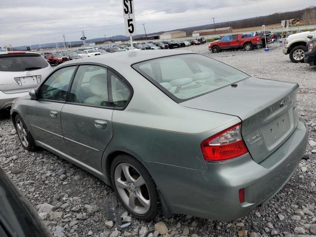 4S3BL616297224297 - 2009 SUBARU LEGACY 2.5I GREEN photo 2