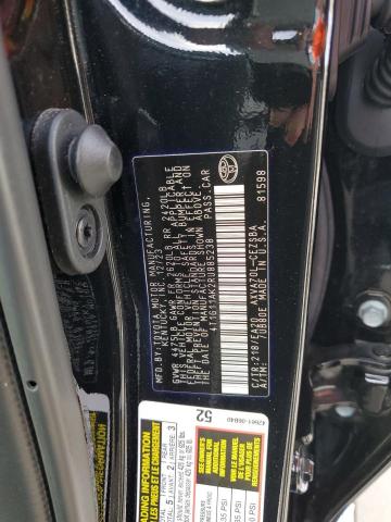 4T1G11AK2RU885238 - 2024 TOYOTA CAMRY SE NIGHT SHADE BLACK photo 12