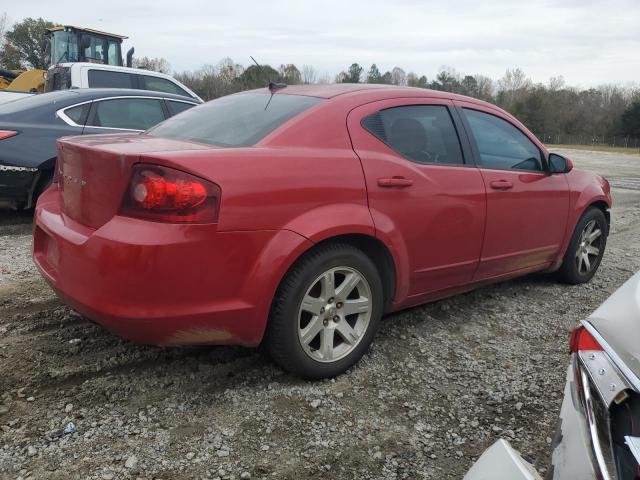 1C3CDZCB3CN179052 - 2012 DODGE AVENGER SXT RED photo 3