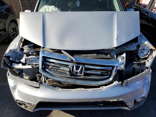 5FNYF4H56CB051100 - 2012 HONDA PILOT EXL SILVER photo 11