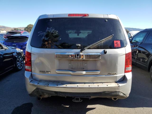 5FNYF4H56CB051100 - 2012 HONDA PILOT EXL SILVER photo 6