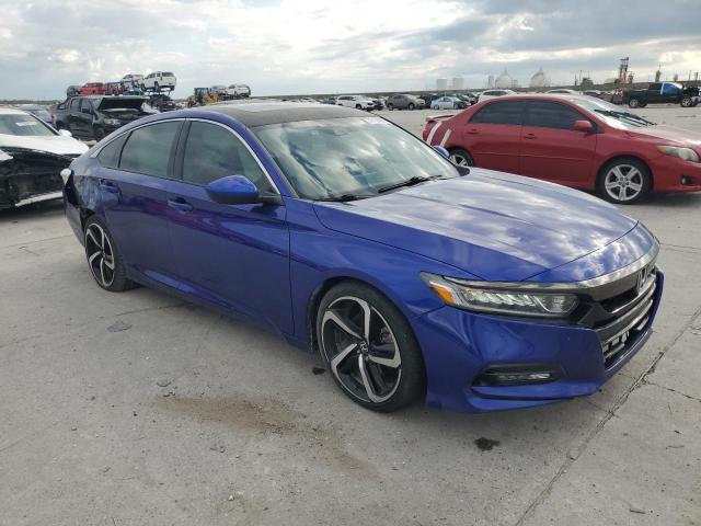 1HGCV2F30JA018880 - 2018 HONDA ACCORD SPORT BLUE photo 4