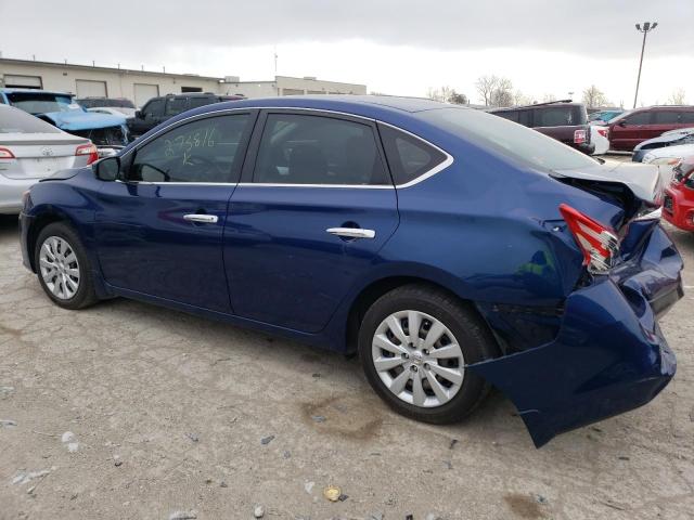 3N1AB7AP7KY275816 - 2019 NISSAN SENTRA S BLUE photo 2