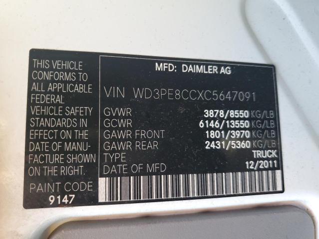 WD3PE8CCXC5647091 - 2012 MERCEDES-BENZ SPRINTER 2500 WHITE photo 14