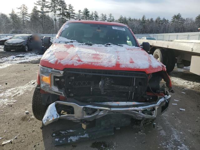 1FTEX1EB2KKE55442 - 2019 FORD F150 SUPER CAB RED photo 5