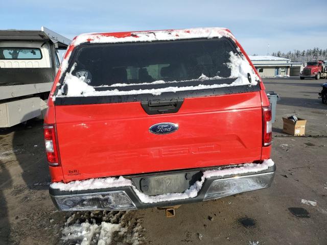 1FTEX1EB2KKE55442 - 2019 FORD F150 SUPER CAB RED photo 6