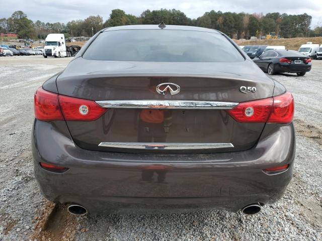 JN1BV7AP9FM343098 - 2015 INFINITI Q50 BASE BROWN photo 6