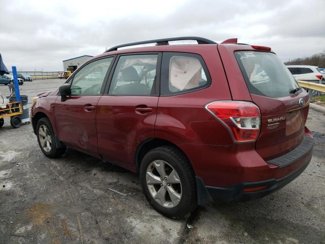 JF2SJABC4GH477241 - 2016 SUBARU FORESTER 2.5I BURGUNDY photo 2