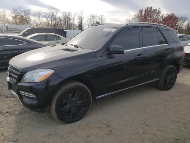 4JGDA5HB9FA551379 - 2015 MERCEDES-BENZ ML 350 4MATIC BLACK photo 1