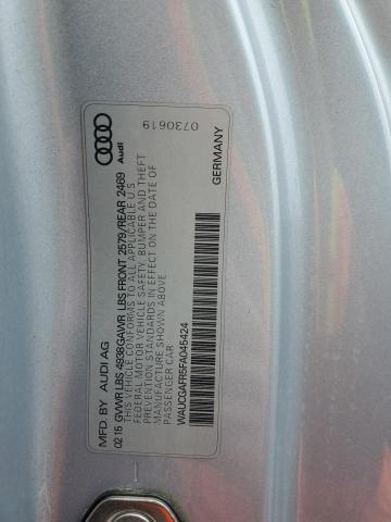 WAUCGAFR5FA045424 - 2015 AUDI S5 PREMIUM PLUS 银色 照片 12