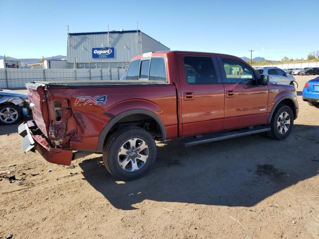 1FTFW1ET9EKE22393 - 2014 FORD F150 SUPERCREW MAROON photo 3