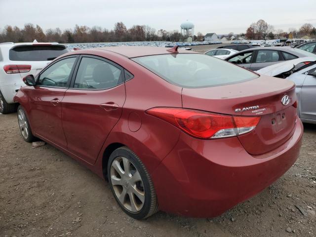 KMHDH4AE9CU262717 - 2012 HYUNDAI ELANTRA GLS RED photo 2