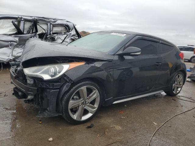 KMHTC6AE7EU186407 - 2014 HYUNDAI VELOSTER TURBO BLACK photo 1