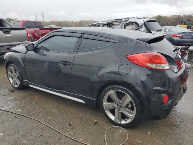 KMHTC6AE7EU186407 - 2014 HYUNDAI VELOSTER TURBO BLACK photo 2