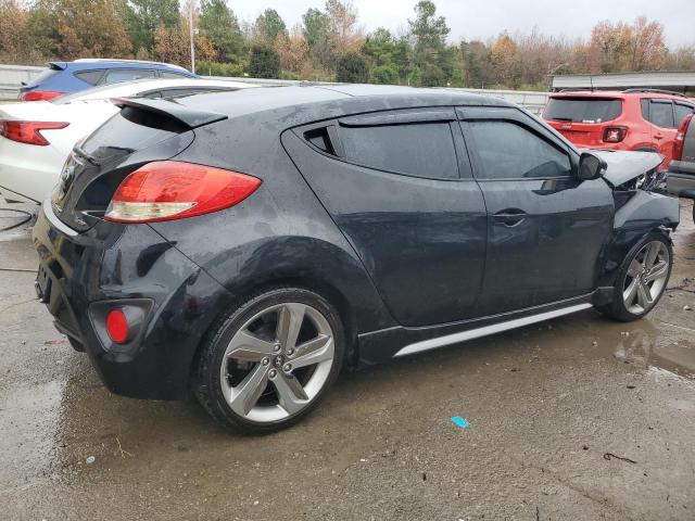 KMHTC6AE7EU186407 - 2014 HYUNDAI VELOSTER TURBO BLACK photo 3