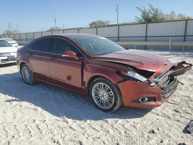 3FA6P0HD7ER315520 - 2014 FORD FUSION SE RED photo 4