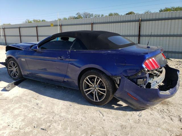 1FATP8FF3G5237152 - 2016 FORD MUSTANG GT BLUE photo 2