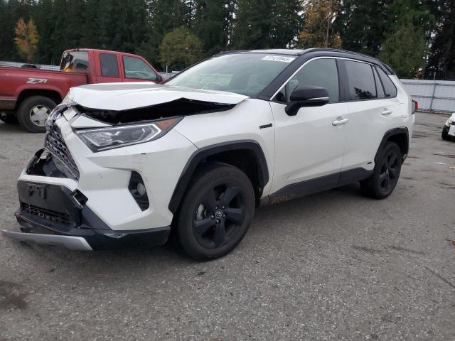 JTMEWRFV6KJ016115 - 2019 TOYOTA RAV4 XSE WHITE photo 1