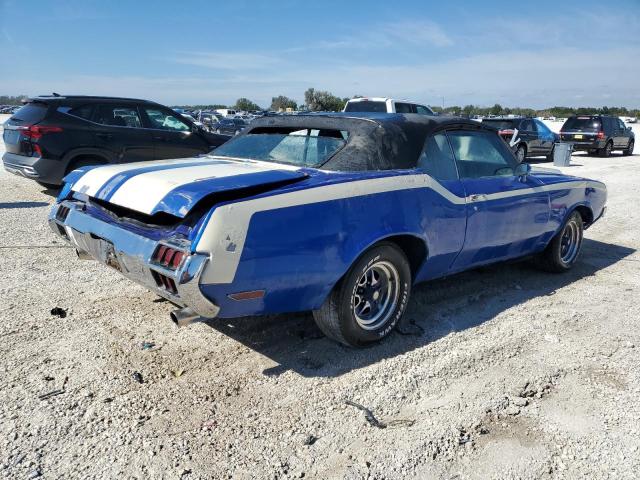 3J67K2M160111 - 1972 OLDSMOBILE CUTLASS SU BLUE photo 3