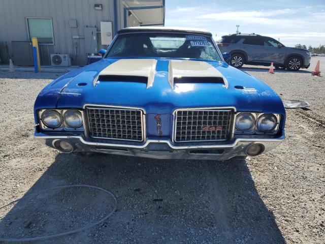 3J67K2M160111 - 1972 OLDSMOBILE CUTLASS SU BLUE photo 5