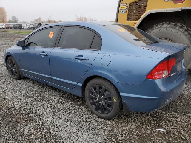 1HGFA16828L042031 - 2008 HONDA CIVIC EX BLUE photo 2