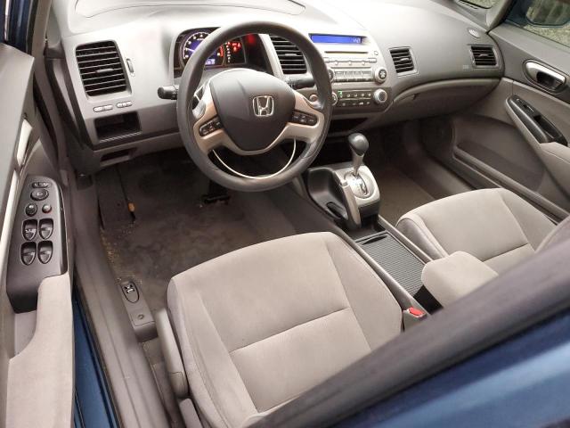 1HGFA16828L042031 - 2008 HONDA CIVIC EX BLUE photo 8