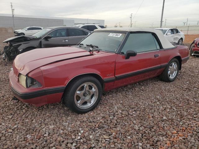 1FACP44E9MF126212 - 1991 FORD MUSTANG LX RED photo 1