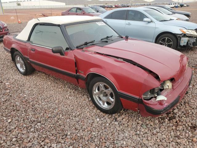 1FACP44E9MF126212 - 1991 FORD MUSTANG LX RED photo 4