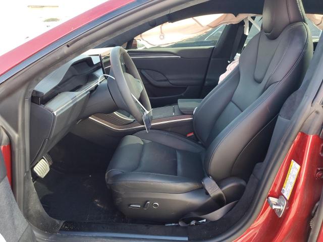 5YJSA1E51PF529016 - 2023 TESLA MODEL S RED photo 7