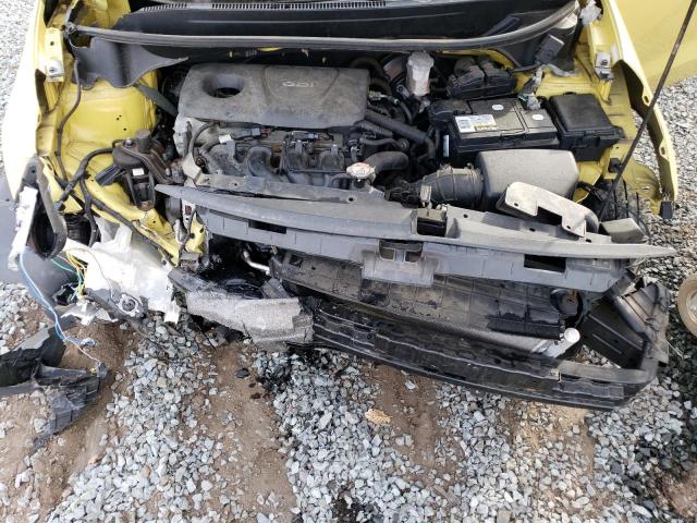 KNADM5A34G6620687 - 2016 KIA RIO LX YELLOW photo 11