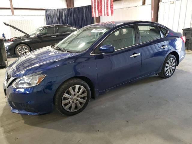 3N1AB7AP7JY331493 - 2018 NISSAN SENTRA S BLUE photo 1