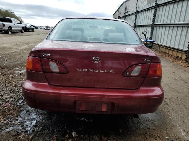 2T1BR12E4YC315530 - 2000 TOYOTA COROLLA VE MAROON photo 6