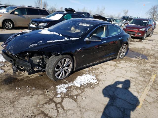5YJSA1E22GF132680 - 2016 TESLA MODEL S შავი ფოტო 1