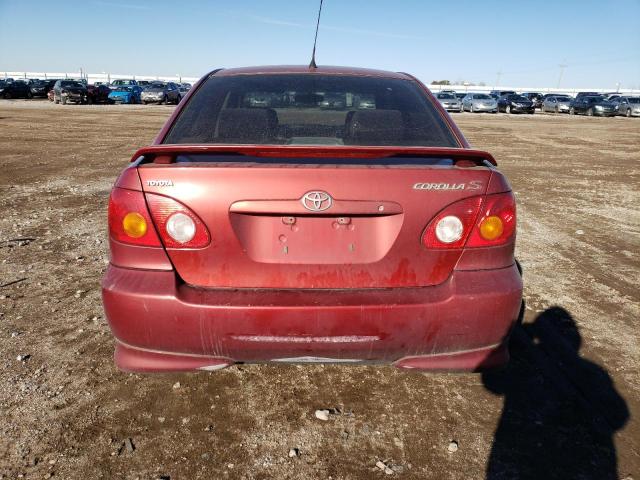 2T1BR32E23C123298 - 2003 TOYOTA COROLLA CE RED photo 6