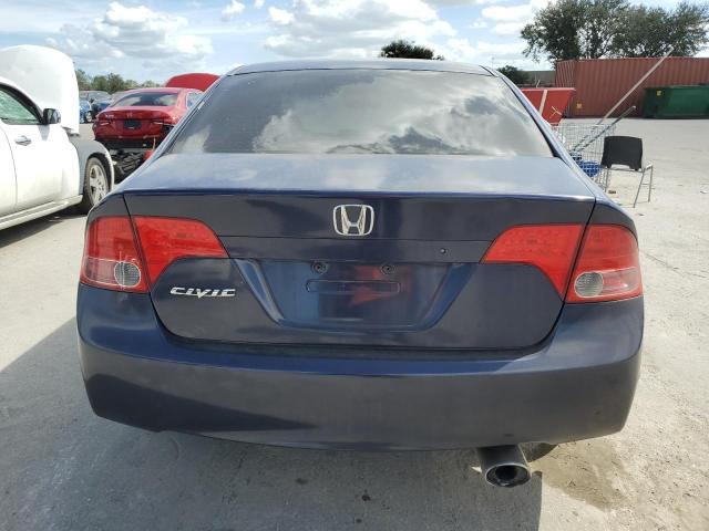 2HGFA16548H502809 - 2008 HONDA CIVIC LX BLUE photo 6