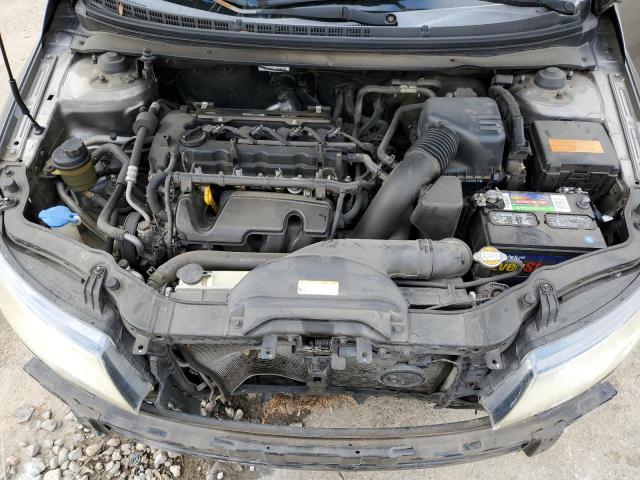 KNAFU6A26A5196013 - 2010 KIA FORTE EX GRAY photo 11