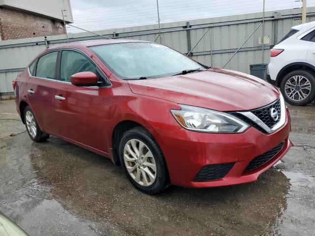 3N1AB7AP3KY358305 - 2019 NISSAN SENTRA S RED photo 4